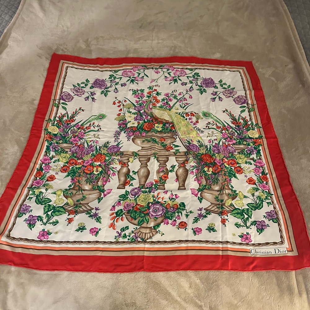 Christian Dior silk scarf - Picture 2 of 3